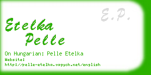 etelka pelle business card